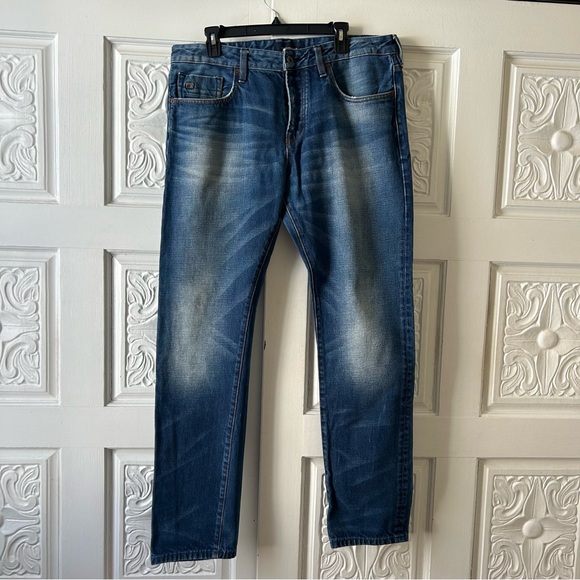 Scotch & Soda Amsterdams Blauw Ralston Harpoon Button-Fly Jeans - 36 X 34 - Picture 1 of 14